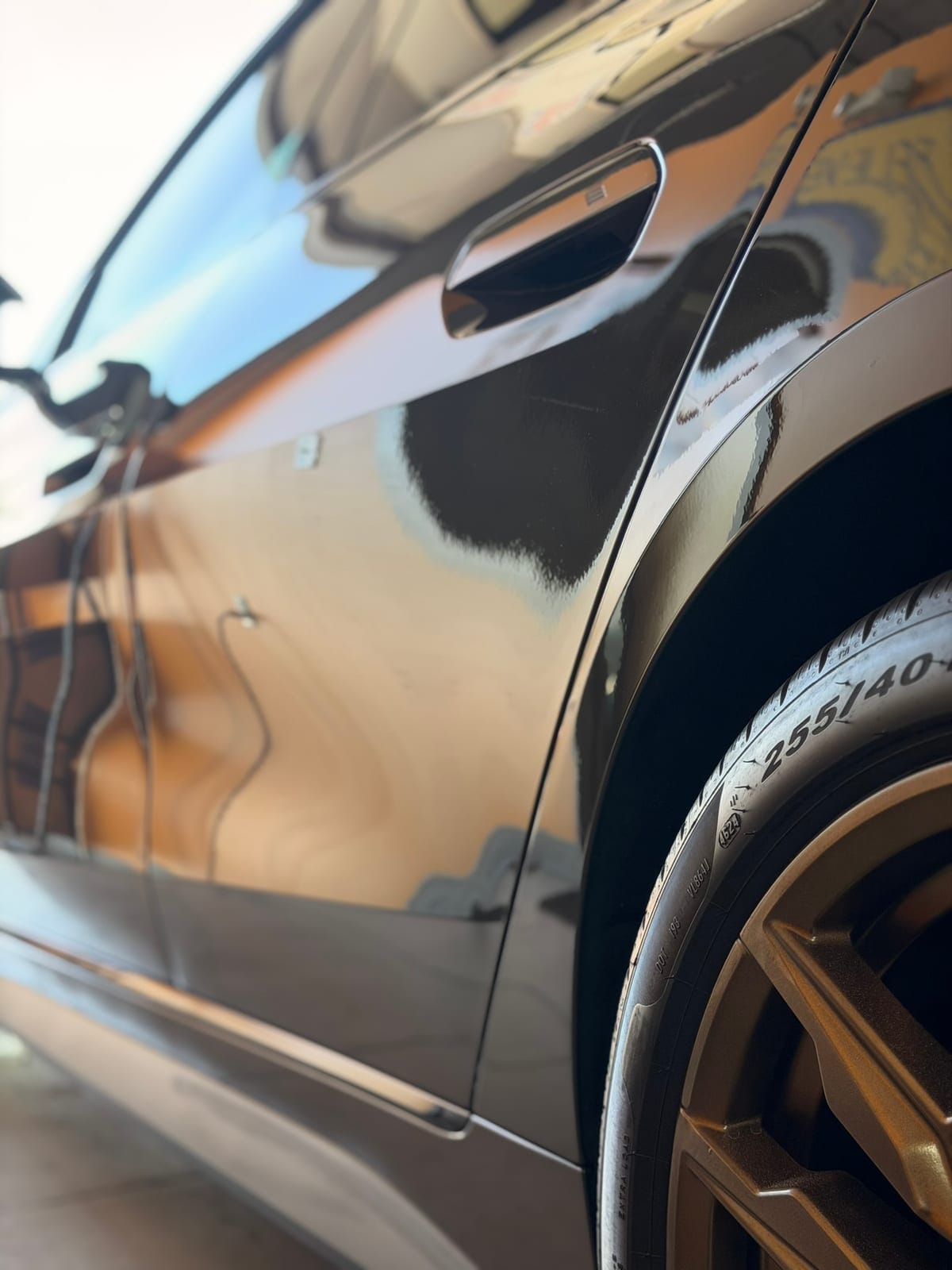 Close-up of a detailed vehicle